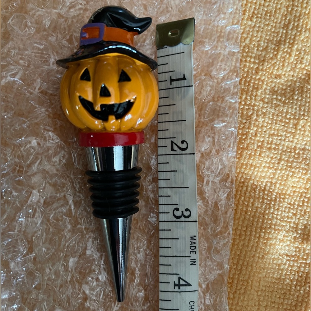 Jack O Lantern Wine Bottle Stopper New Never Used Great for a Halloween